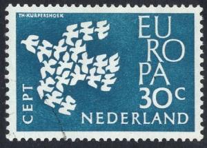 Netherlands   #388  used 1961   Europa  doves 30c