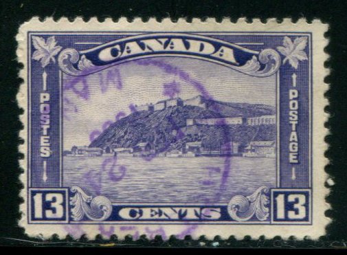 201 Canada 13c Quebec Citadel, used SON ccl