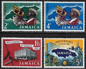 Jamaica #181-4 Mint Set - Independence