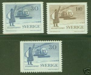 SWEDEN 1958 Helicopter Mail Service Scott 518-20