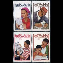 BOTSWANA 1981 - Scott# 277-80 Literacy Campaign Set of 4 NH