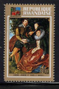 RWANDA Scott 523 Unused PP Rubens stamp