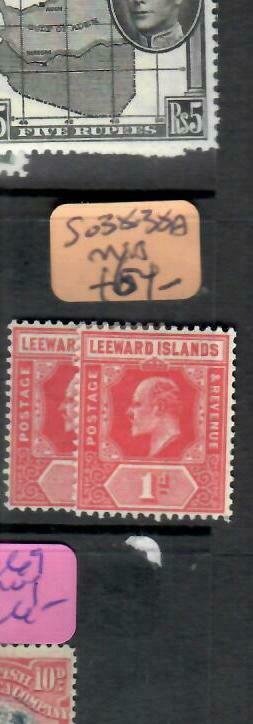 LEEWARD ISLANDS (P2308BB) KE  1D  SG 38-38A    MNH