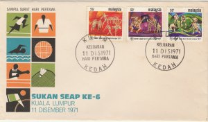 Malaysia 1971 6th South East Asian Peninsular Games, Kuala Lumpur SG#92-94