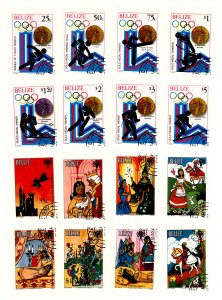 Belize #503/520  Single (Complete Set)
