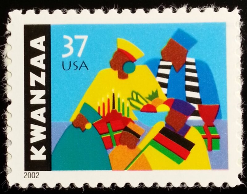 2002 37c Kwanzaa, African-American culture Scott 3673 Mint F/VF NH