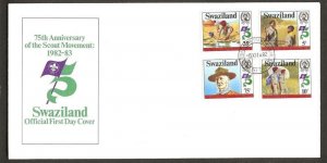 1982 Swaziland Boy Scouts 75th anniversary FDC