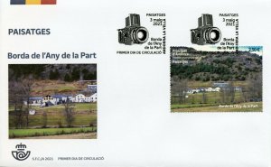 Spanish Andorra 2021 FDC Landscapes Stamps Borda de L'Any de la Part 1v Set