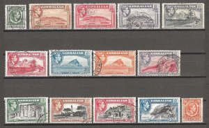 GIBRALTAR 1938/51 SG 121/31 USED Cat £100