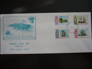 Postal History - Norfolk Island - Scott# 100-103 - First Day Cover