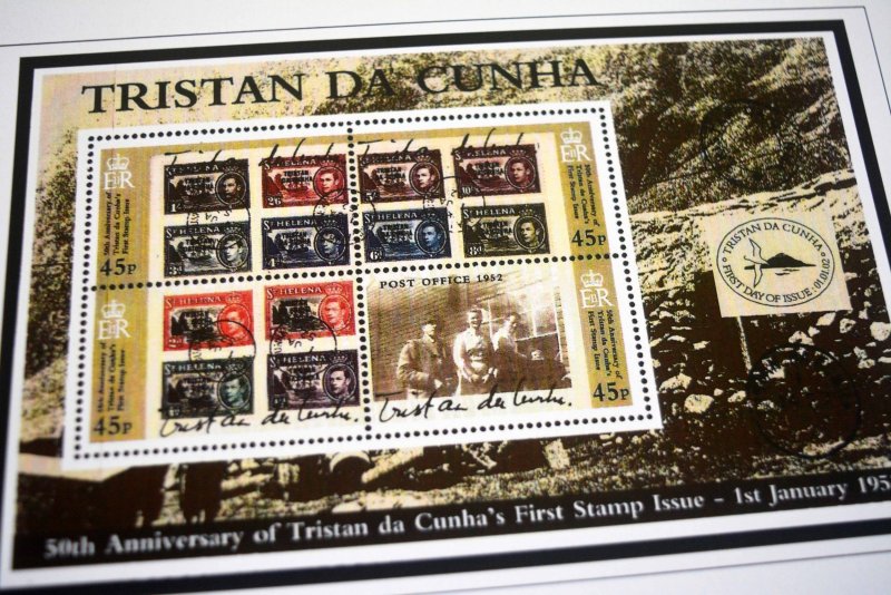 COLOR PRINTED TRISTAN DA CUNHA 1952-2010 STAMP ALBUM PAGES (139 illustr. pages)