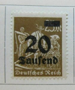 A8P49F148 Deutsches Reich Germany 1923-24 20 on 25m fine mh* stamp