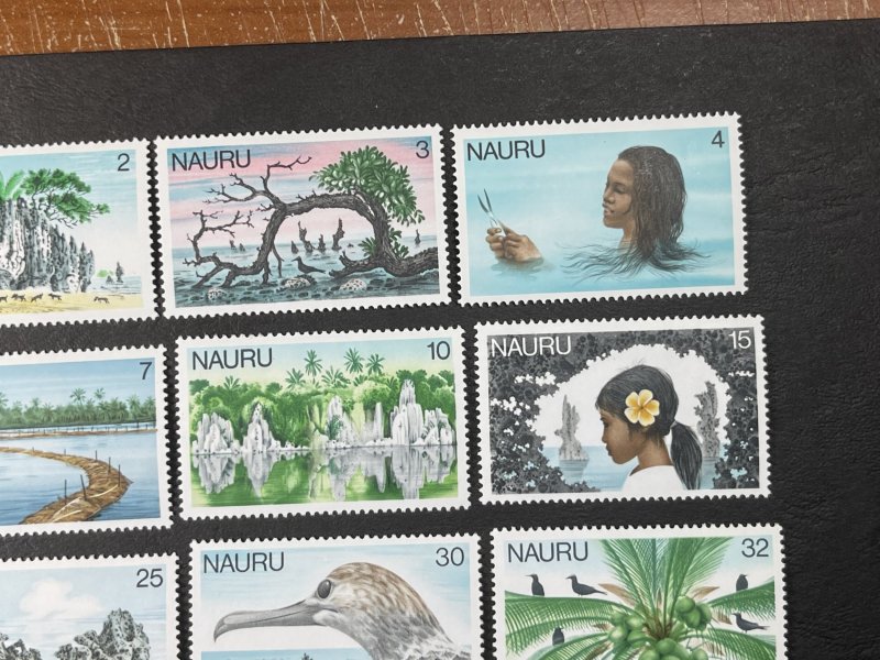 NAURU # 165-181-MINT NEVER/HINGED-----COMPLETE SET------1978-79