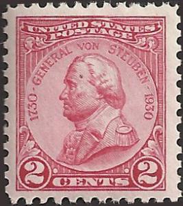 # 689 MNH - SCV-0.75 - Carmine Rose - General Von Steuben