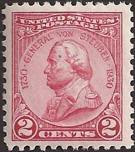 # 689 MNH - SCV-0.75 - Carmine Rose - General Von Steuben