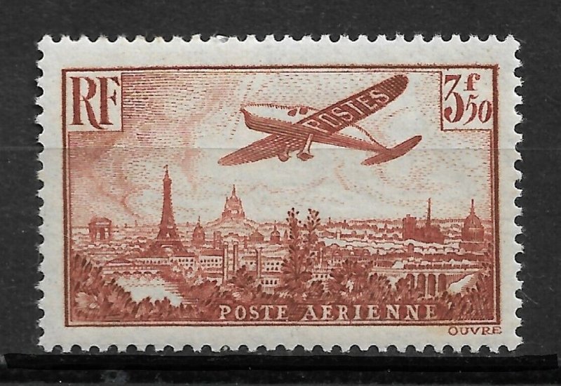 France 1936, Airmail, 3.50fr Scott # C13,VF MLH*OG (RN-5)  