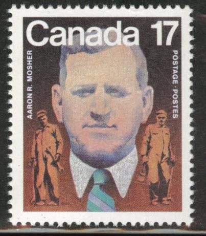 Canada Scott 899 MNH** 1981 Aaron R. Mosher stamp