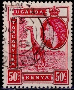 Kenya Uganda & Tanzania; 1954: Sc. # 110: Used Single Stamp