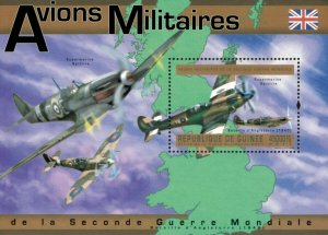 Guinea 2011 - British Military Planes, World War II - Souvenir Sheet - MNH
