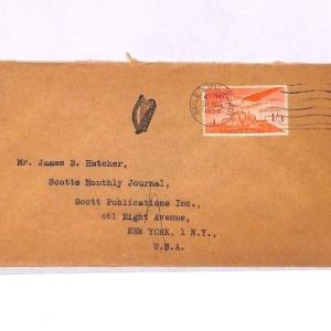 FF185 Ireland 1956 Baile Atha Cliath Cover PTS