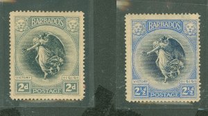 Barbados #143-144 Unused Single