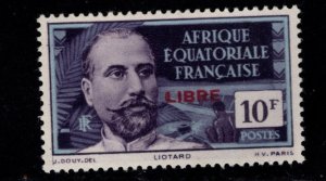 French Equatorial Africa Scott 122 MH* stamp