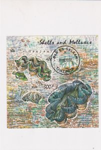 Tanzania Shells and Molluscs 1992 Special Cancel Stamp Sheet ref R 17788