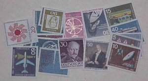GERMANY  SPACE 16  DIFF. STAMPS  ALSO 4 DIFF. BERLIN MINT NH   