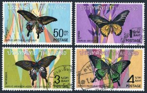 Thailand 509-512,used.Michel 525-528. Butterflies 1968.