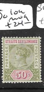 STRAITS SETTLEMENTS (PP3110B) QV 50C  SG104  MOG 