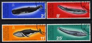 British Antarctic Territory 1977 Whales set of 4 fine use...