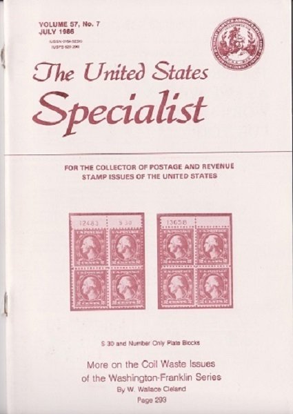 11 Different Volumes of The United States Specialist from 1986