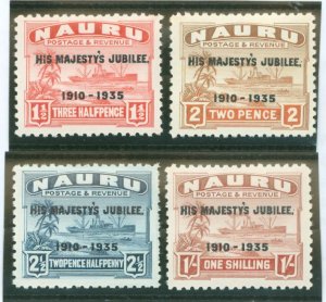 Nauru #31-34 Mint (NH) Single (Complete Set)