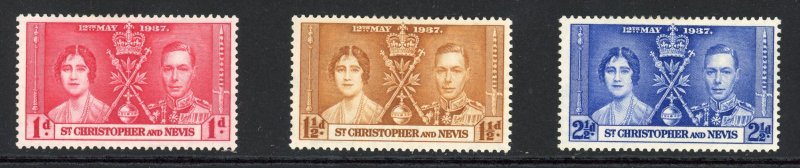 St. Kitts-Nevis 76-78 MH 1937