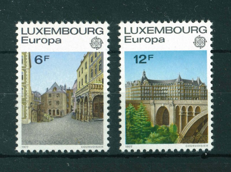 Luxembourg 1977 Europa full set of stamps. MNH. Sg 985-986