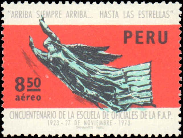 Peru #C383-C385, Complete Set(4), 1973, Aviation - Airplanes, Ships, Never Hi...