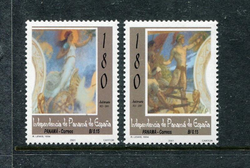 Panama 895-896, MNH, 2002 Independence from Spain. x26681