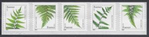 #4973-4977b (Forever) Ferns Coil Strip Set of 5 2015 Mint NH