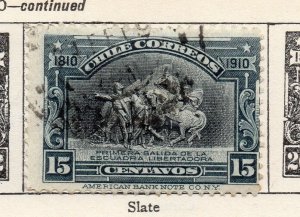 Chile 1910 Early Issue Fine Used 15c. NW-255670