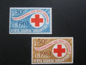 Kenya Uganda Tanganyika 1963 Sc 142-143 set MNH