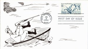 United States, Iowa, United States First Day Cover, Birds, Sports