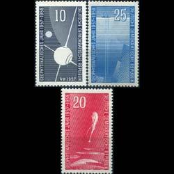 DDR 1957 - Scott# 370-2 Geographic Year Set of 3 NH