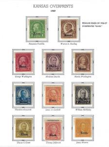 U.S Kans. Nebr. Mint/MNH FVF SCV$600.00+ Full Set (KN-12) 