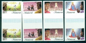 Montserrat 1985 Xmas IMPERF gutter pairs MUH lot68704