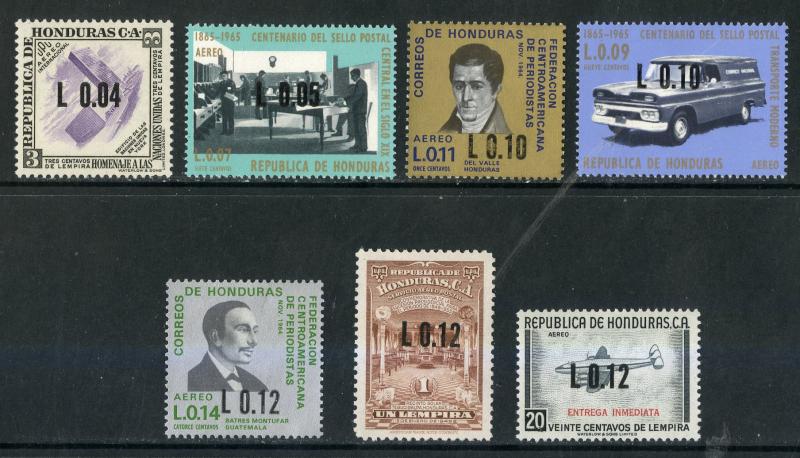 HONDURAS C473-C478 MNH SCV $2.15 BIN $1.25 POSTAL FACILITY AND DELIVERY