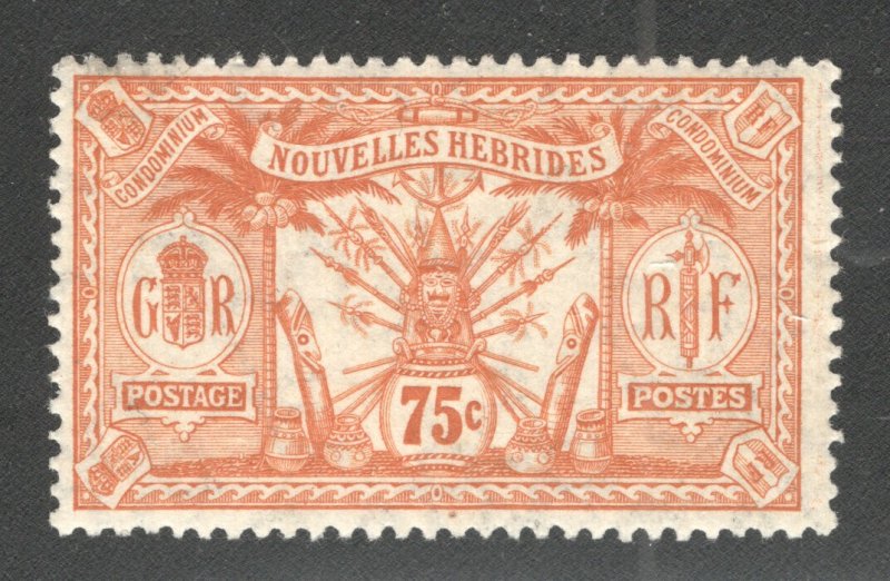 NEW HEBRIDES (French)  #18 Unused,  VF   CV $7.00 ..... 4300009