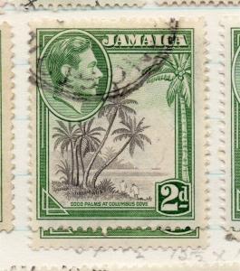 Jamaica 1938 GVI Early Issue Fine Used 2d. 202671