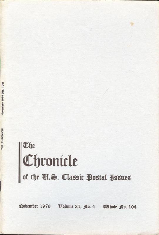 The Chronicle of the U.S. Classic Issues, Chronicle No. 104