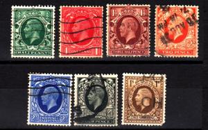 Great Britain 210-4, 216, 220 used