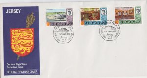 Jersey 1970 First Decimal Coinage Special postmark on FDC